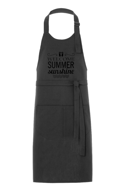 Фартух з принтом "Привіт літні заходи". Вьетнамки, літо, сонце. 2070702