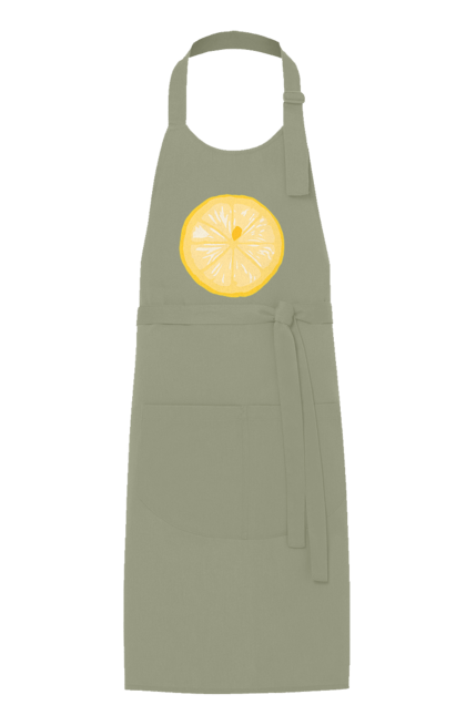 Фартух з принтом "Круглий лимон". Лето, лимон. 2070702