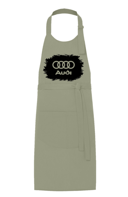 Фартух з принтом "Ауді чорний лого". Ауді, машини. 2070702
