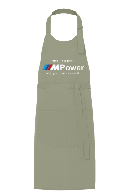 Apron with prints M power white BMW. Bmw, m series. 2070702