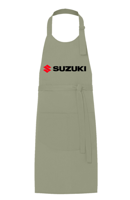 Apron with prints Suzuki logo. Auto, logo, machine, suzuki. 2070702