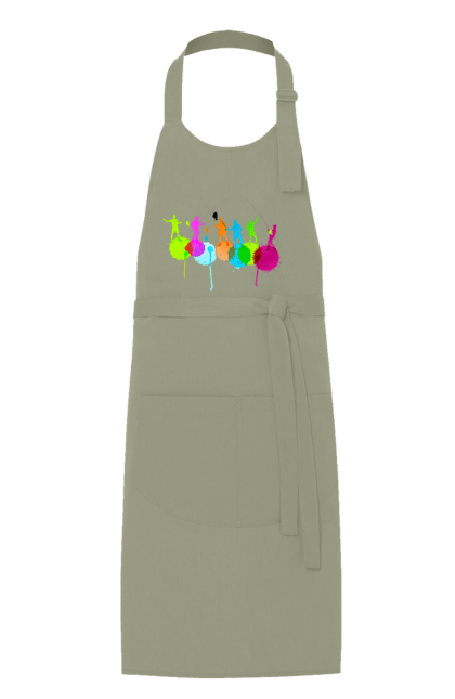 Фартух з принтом "Яскрава рибалка". Вудки, рибалка, рибалки. 2070702