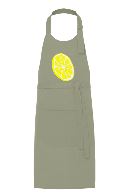 Фартух з принтом "Лимон". Великий, лимон, яскравий. 2070702