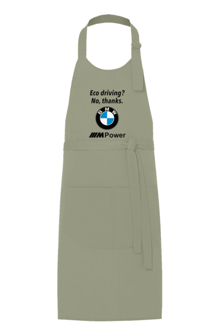 Фартух з принтом "Електрокар? нет, спасибо. БМВ". Бмв, електрокар, м серія, фан. 2070702