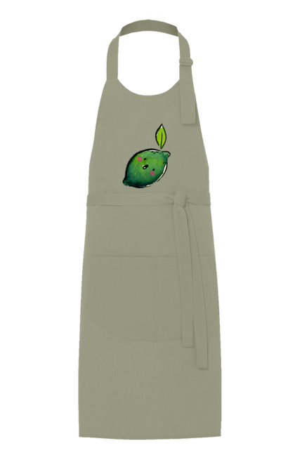 Фартук с принтом Милый лайм. Лайм, лето, милый, улыбка. 2070702