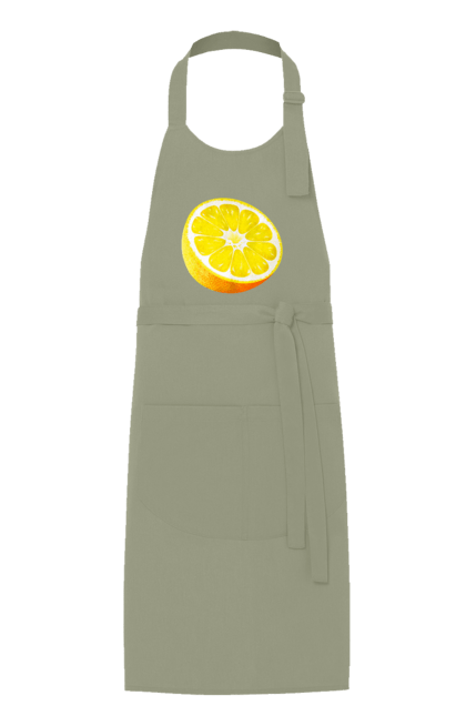 Фартух з принтом "Половина лимона". Лимон, літо, свіжість. 2070702