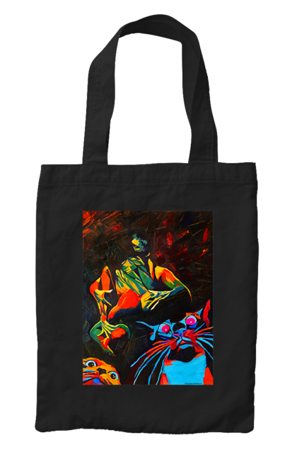 Сумка з принтом "Секс коти". Картина, коти, секс. 2070702