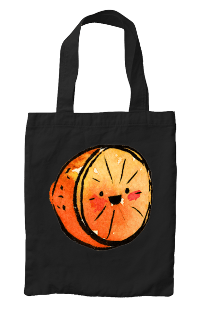 Сумка з принтом "Милий апельсин". Апельсин, літо, любий, смайлик. 2070702