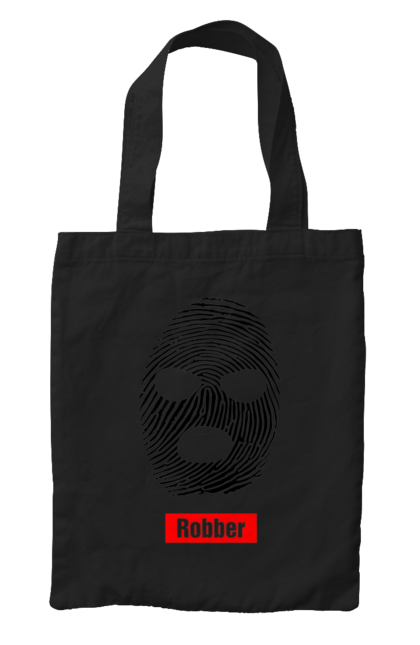 Сумка з принтом "Відбиток Робер". Балаклава, відбиток, обличчя. 2070702