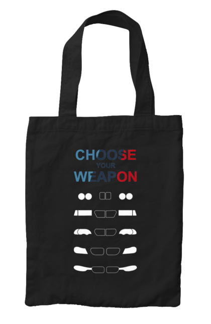 Сумка з принтом "Bmw Weapon Wh". Авто, бмв, машина, ніздрі. 2070702