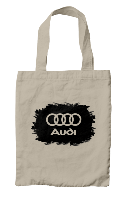 Сумка с принтом Ауди черный лого. Ауди, машины. 2070702
