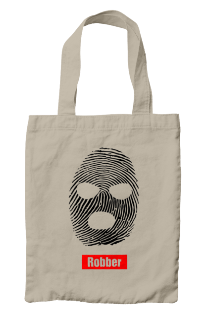 Сумка з принтом "Відбиток Робер". Балаклава, відбиток, обличчя. 2070702