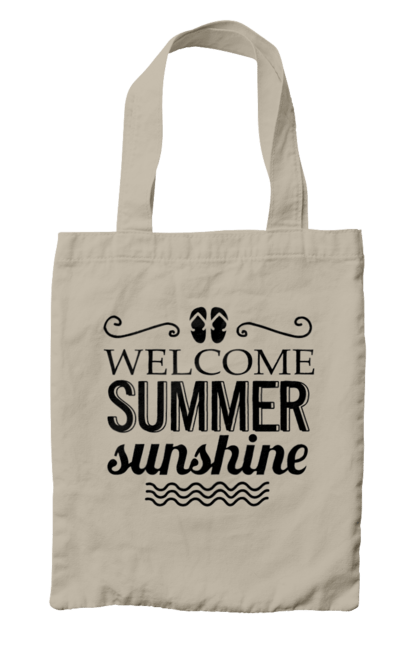 Сумка з принтом "Привіт літні заходи". Вьетнамки, літо, сонце. 2070702