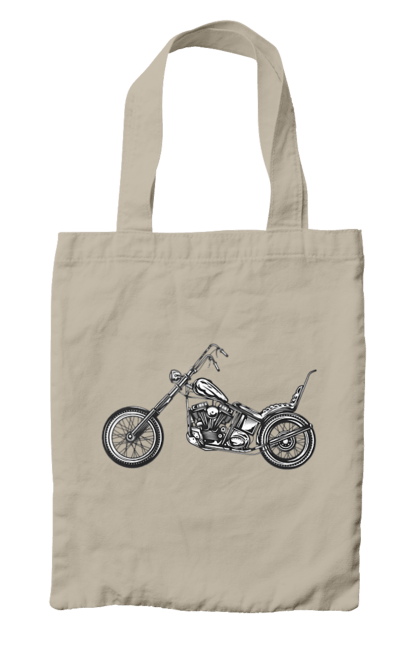 Сумка з принтом "Мотобайк". Вінтаж, мото, ретро. 2070702