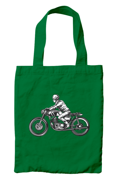 Bag with prints 02 Motorcycle 11. Biker, motto, retro, vintage. 2070702
