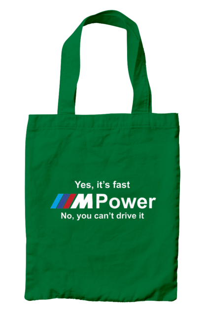 Bag with prints M power white BMW. Bmw, m series. 2070702