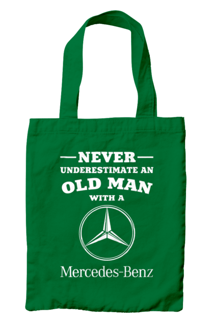Bag with prints Never underestimate. Cars, mercedes. 2070702