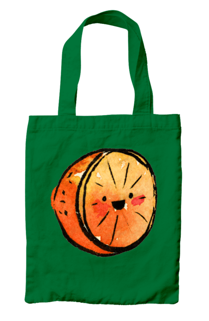 Сумка з принтом "Милий апельсин". Апельсин, літо, любий, смайлик. 2070702