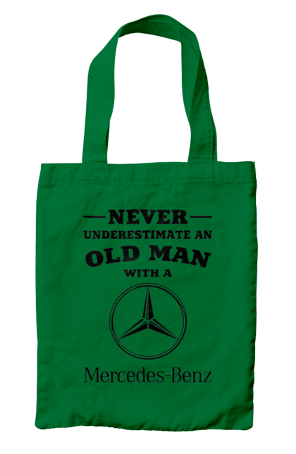 Bag with prints Never underestimate. Cars, mercedes. 2070702