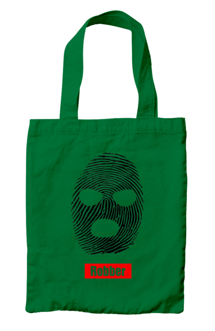 Сумка з принтом "Відбиток Робер". Балаклава, відбиток, обличчя. 2070702