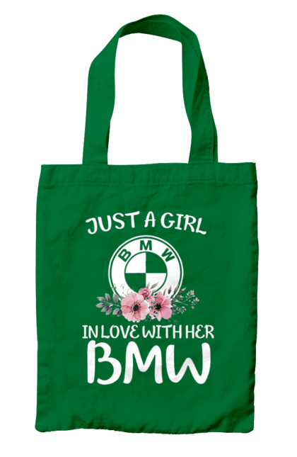 Сумка с принтом Just a girl BMW. Бмв, машины. 2070702