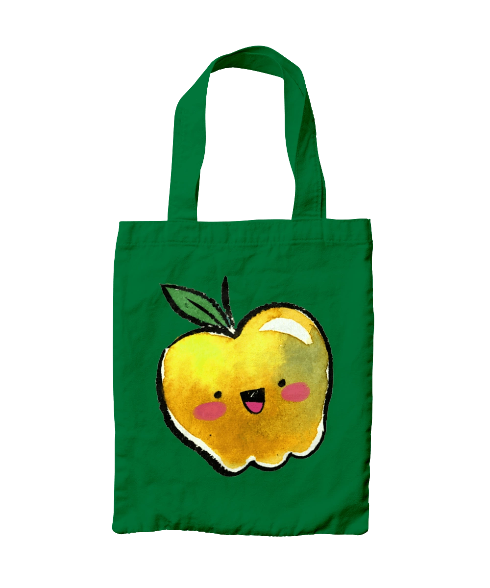 Cute yellow apple