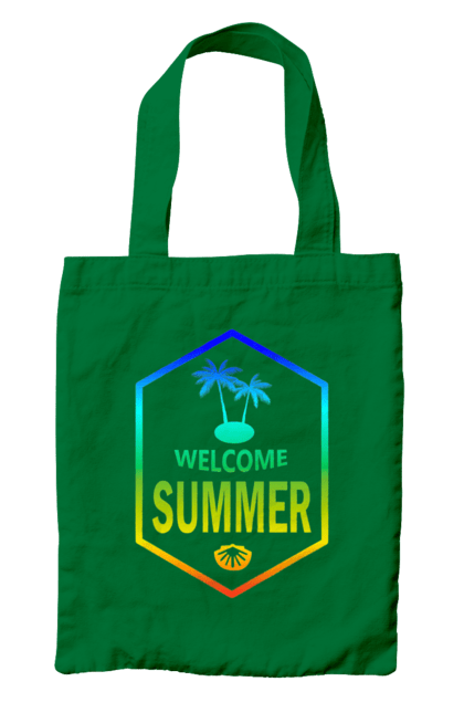 Сумка з принтом "Привіт літо 1". Градієнт, літо, привіт. 2070702