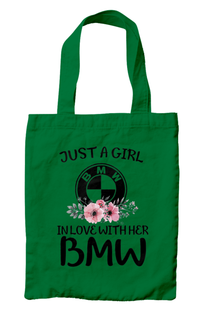 Сумка с принтом Just a girl BMW. Бмв, машины. 2070702