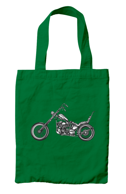 Сумка з принтом "Мотобайк". Вінтаж, мото, ретро. 2070702