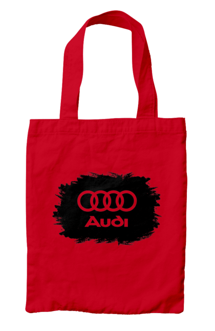 Сумка з принтом "Ауді чорний лого". Ауді, машини. 2070702