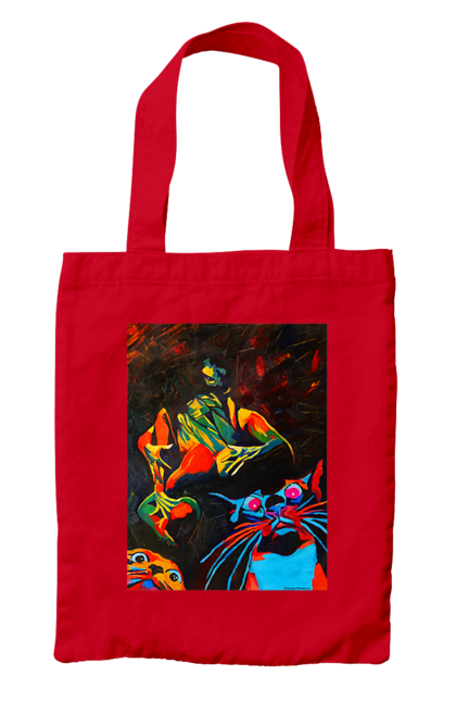 Bag with prints Sex is cats. Picture, roll, sex. 2070702