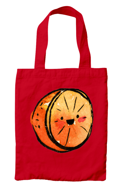 Сумка з принтом "Милий апельсин". Апельсин, літо, любий, смайлик. 2070702