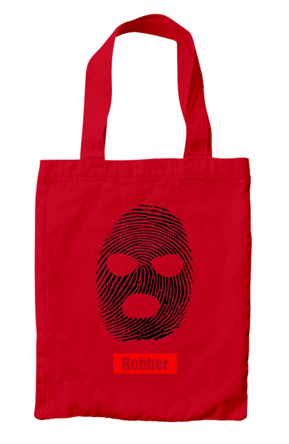 Сумка з принтом "Відбиток Робер". Балаклава, відбиток, обличчя. 2070702