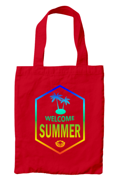 Сумка з принтом "Привіт літо 1". Градієнт, літо, привіт. 2070702