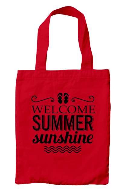 Сумка з принтом "Привіт літні заходи". Вьетнамки, літо, сонце. 2070702