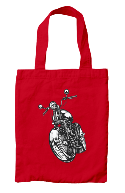 Bag with prints 01 Motorcycle 5. Bike, motto, retro, vintage. 2070702