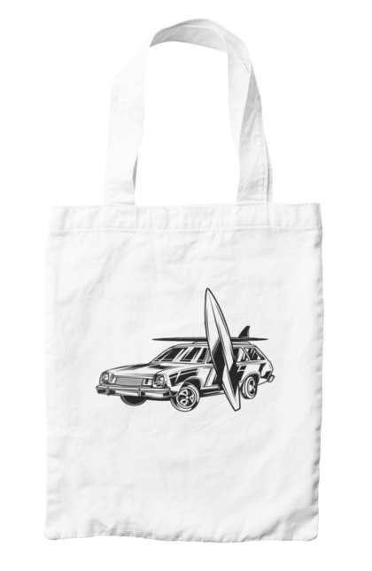 Bag with prints 06 Surf 2. Machine, retro, surfing, vintage. 2070702