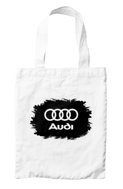 Сумка з принтом "Ауді чорний лого". Ауді, машини. 2070702