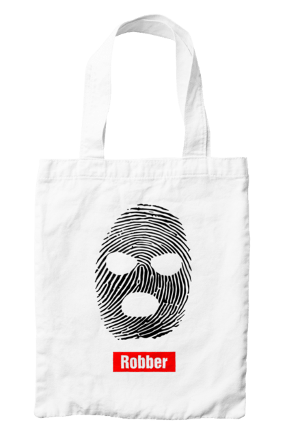 Сумка з принтом "Відбиток Робер". Балаклава, відбиток, обличчя. 2070702