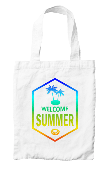 Сумка з принтом "Привіт літо 1". Градієнт, літо, привіт. 2070702
