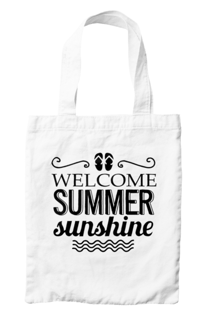 Сумка з принтом "Привіт літні заходи". Вьетнамки, літо, сонце. 2070702