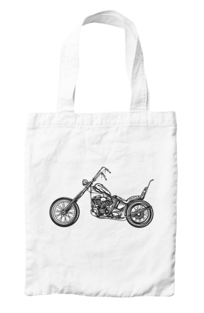 Сумка з принтом "Мотобайк". Вінтаж, мото, ретро. 2070702