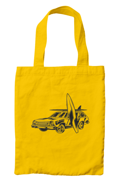 Bag with prints 06 Surf 2. Machine, retro, surfing, vintage. 2070702