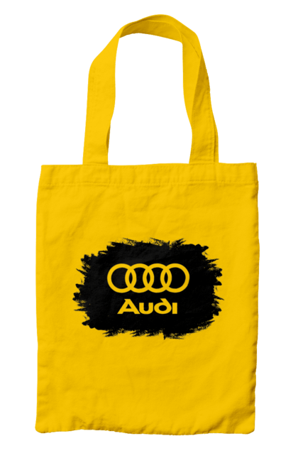 Bag with prints Audi black ravines. Audi, cars. 2070702