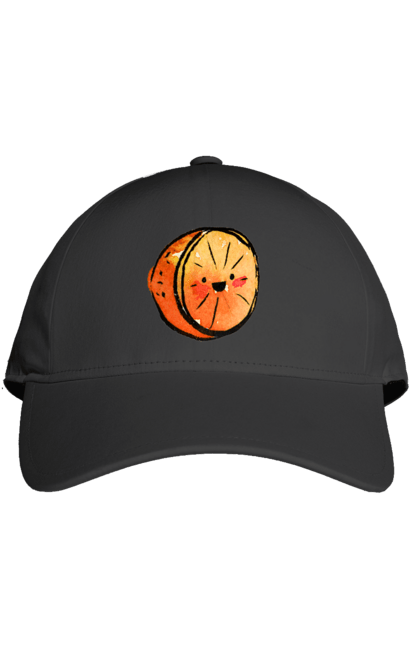 Кепка з принтом "Милий апельсин". Апельсин, літо, любий, смайлик. 2070702