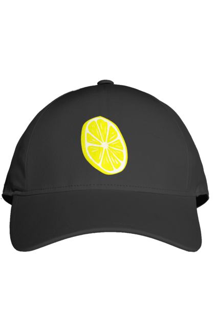 Кепка з принтом "Лимон". Великий, лимон, яскравий. 2070702