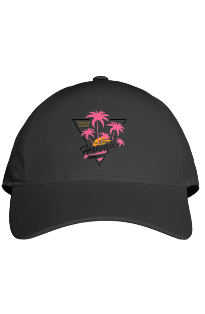 Кепка з принтом "Гаваї". Гаваї, пальми, сонце. 2070702