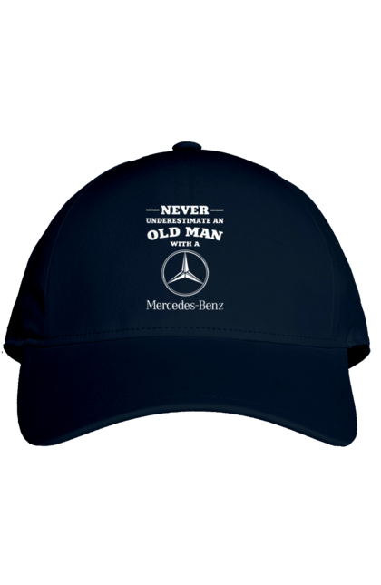 Кепка з принтом "Never underestimate". Машини, мерседес. 2070702