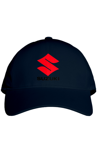 Cap with prints Suzuki Bl. Auto, logotype, machine, suzuki. 2070702