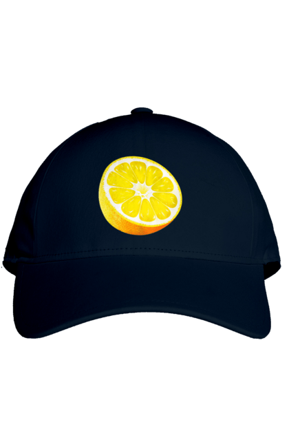 Кепка з принтом "Половина лимона". Лимон, літо, свіжість. 2070702